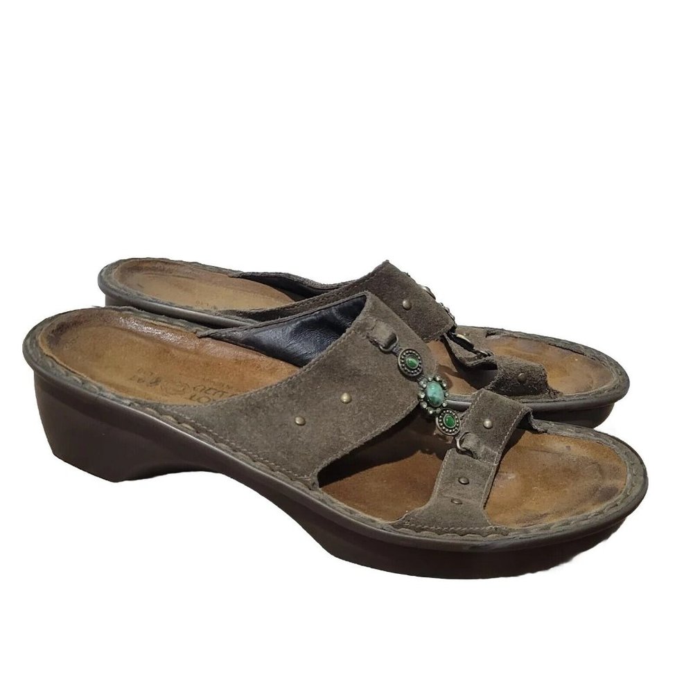 Naot Mulberry Slide Sandals Brown Womens Size EU 41 US 10